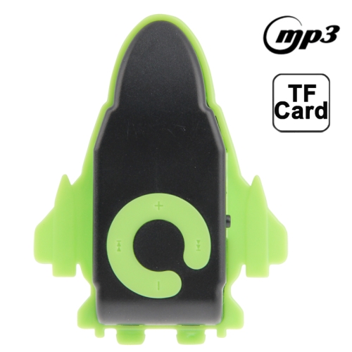 Portable Mini Plane MP3 Music Speaker with TF Card Slot (Green)